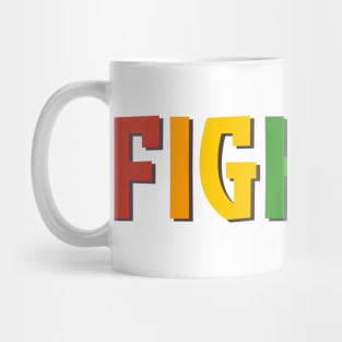 Fighter Pride Shirt (Rainbow) Mug